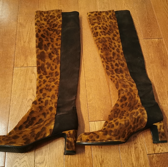 Stuart weitzman leopard print 5050 boots - Picture 6 of 8